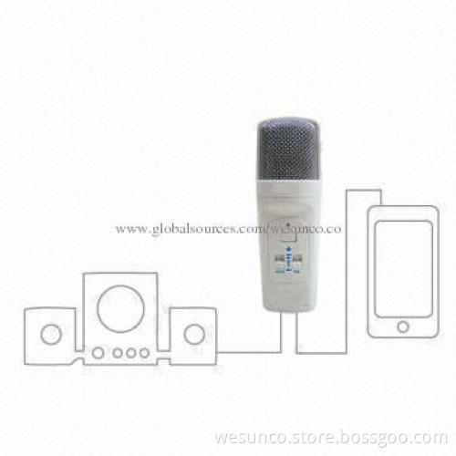 Wired handheld microphone with LCD